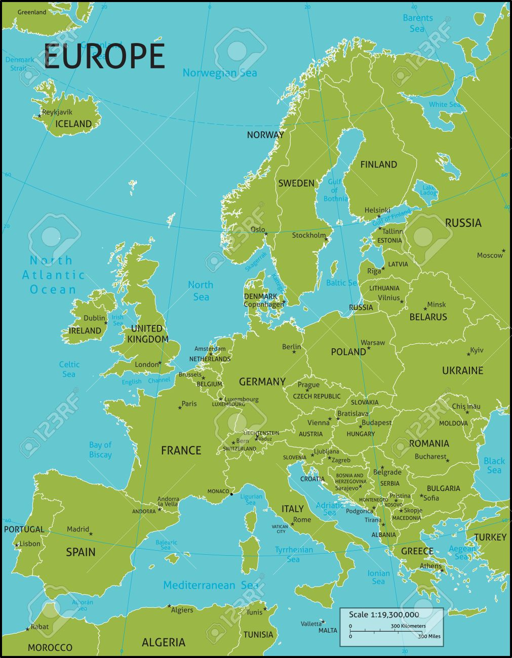 Carte De L Europe Avec Capitale - Primanyc concernant Carte Europe Avec Capitale