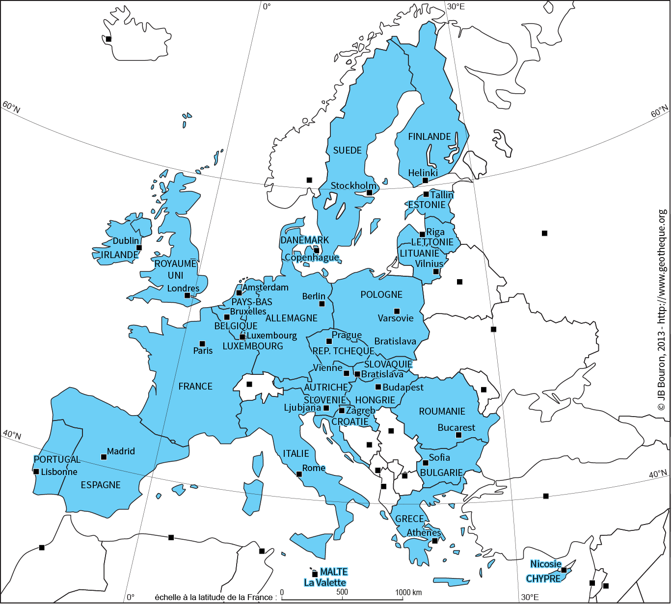 Carte De L Europe Avec Capitale - Primanyc pour Carte De L Europe Avec Capitale