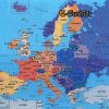 Carte De L Europe Détaillée » Vacances - Guide Voyage destiné Carte De L Europe À Imprimer