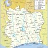 Carte De La Côte D'Ivoire - Routière, Administrative tout Carte Europe 2017