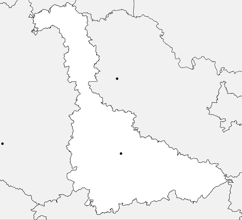 Carte De La Meurthe-Et-Moselle - Meurthe-Et-Moselle Carte à Carte Département Vierge