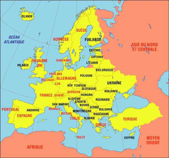 Carte De Leurope Avec Les Capitales tout Carte Europe Pays Et Capitale