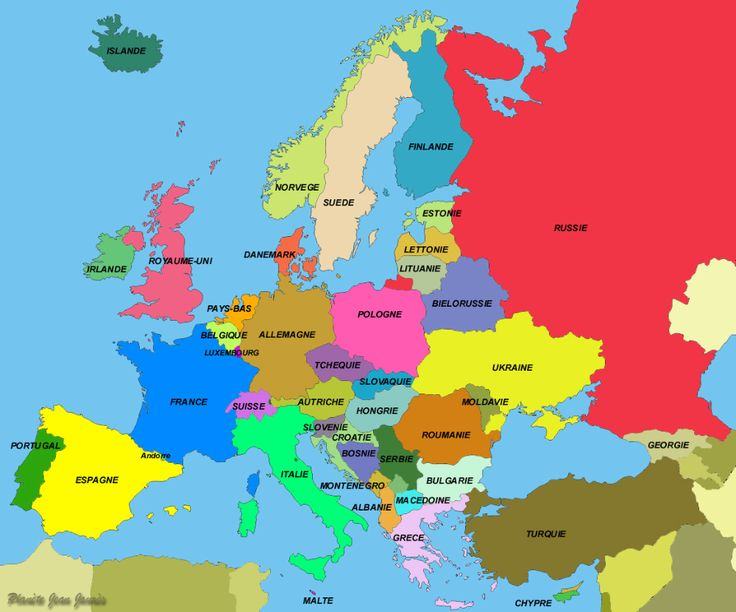 Carte De L'Europe | Carte Europe, Carte Europe Pays, Carte intérieur Carte Des Pays De L Europe