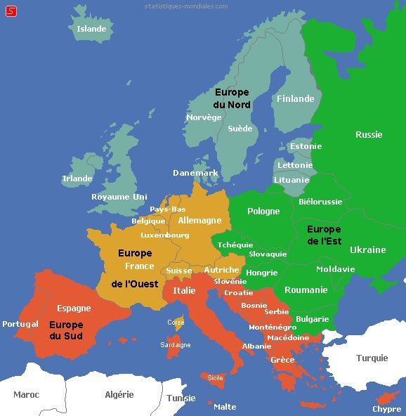 Carte De L'Europe - Cartes Reliefs, Villes, Pays, Euro, Ue avec Carte Des Pays D Europe