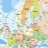 Carte De L'Europe - Cartes Reliefs, Villes, Pays, Euro, Ue dedans Carte Europe 2017