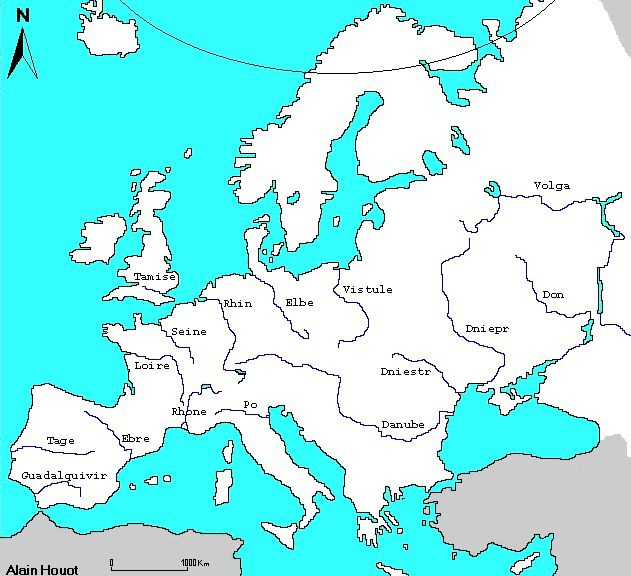 Carte De L'Europe - Cartes Reliefs, Villes, Pays, Euro, Ue pour Carte De L Europe Vierge