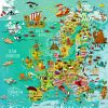 Carte De L'Europe On Behance intérieur Carte De France Ludique