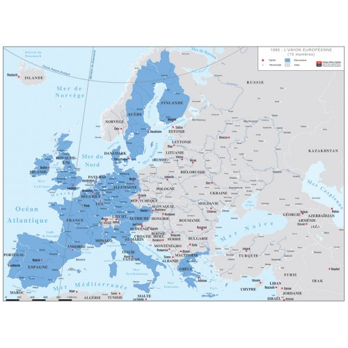 Carte De L&amp;#039;Union Européenne En 1995 avec Carte Union Européenne 2017