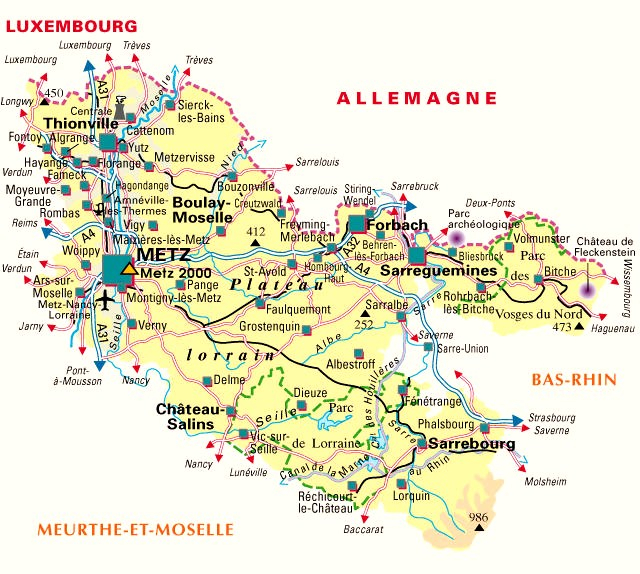 Carte Departement Moselle : Département Moselle Et Codes avec Carte Départementale De La France