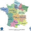 Carte Departementale De La France - Les Departements De France avec Carte De France Avec Les Régions