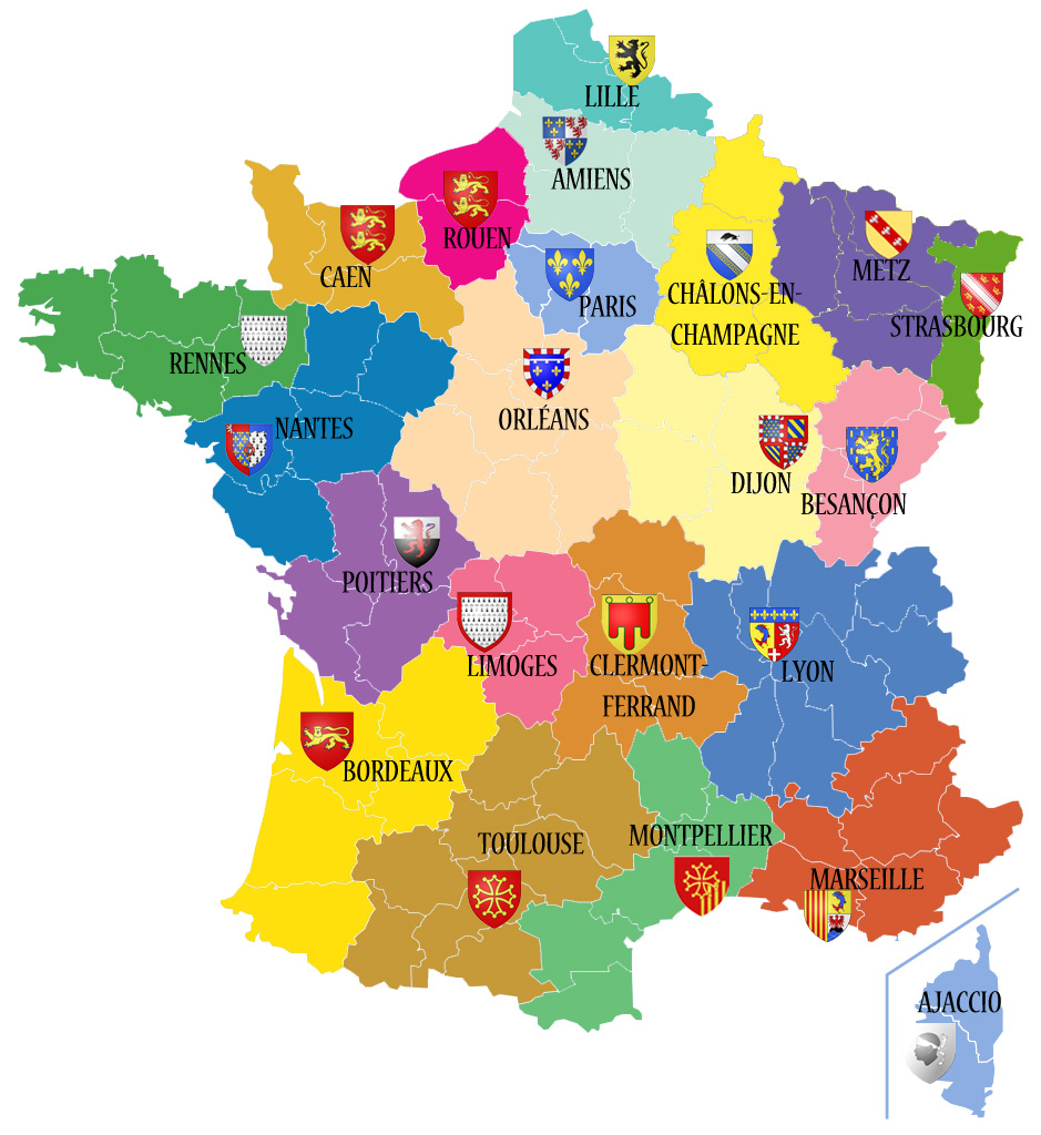 Carte Des 13 Nouvelles Régions De France - Primanyc concernant Carte Région France 2016