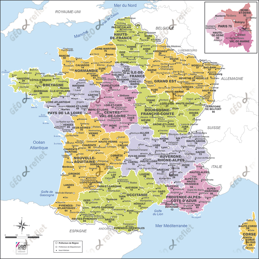 Carte Des 13 Nouvelles Régions De France - Primanyc pour Carte Des 13 Nouvelles Régions De France