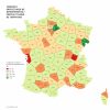Carte Des Départements Français Selon Un Diagramme De avec Carte Des Nouvelles Régions En France