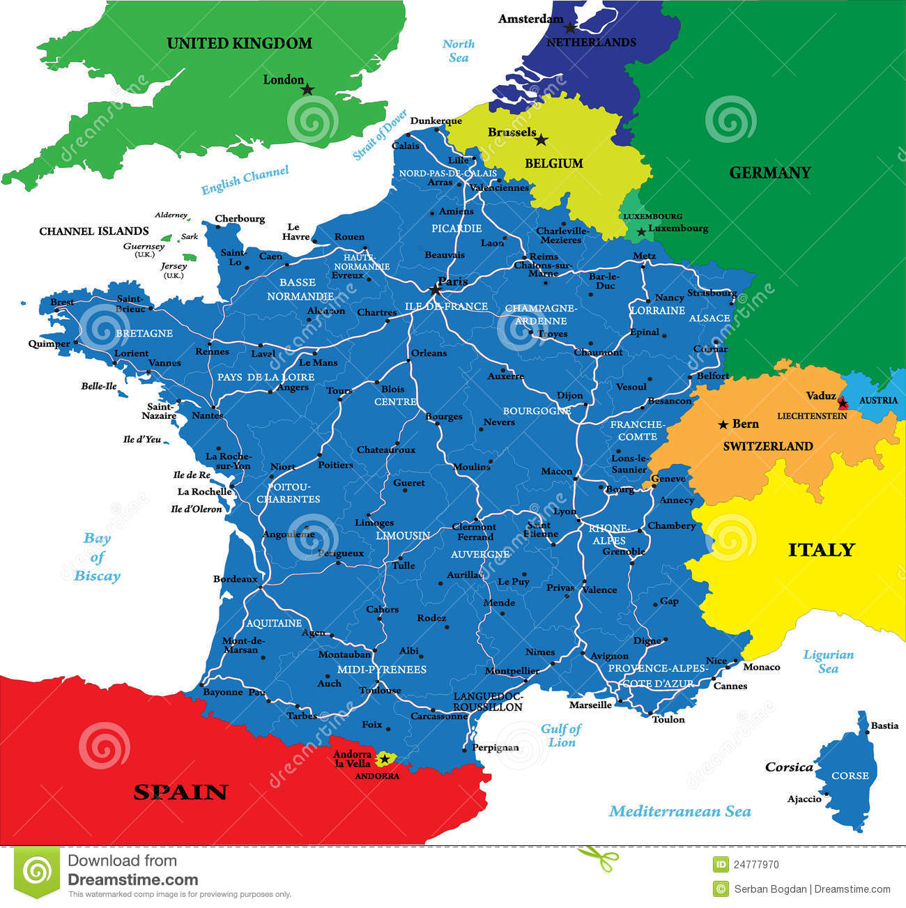 Carte Des Villes De France Détaillée - Primanyc concernant Carte Des Villes De France Détaillée