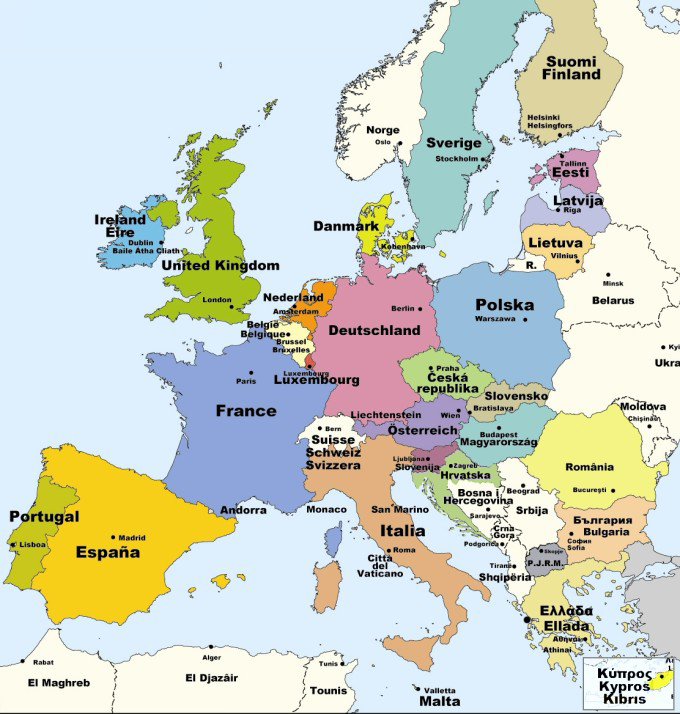 Carte Détaillée Europe destiné Carte Géographique Europe