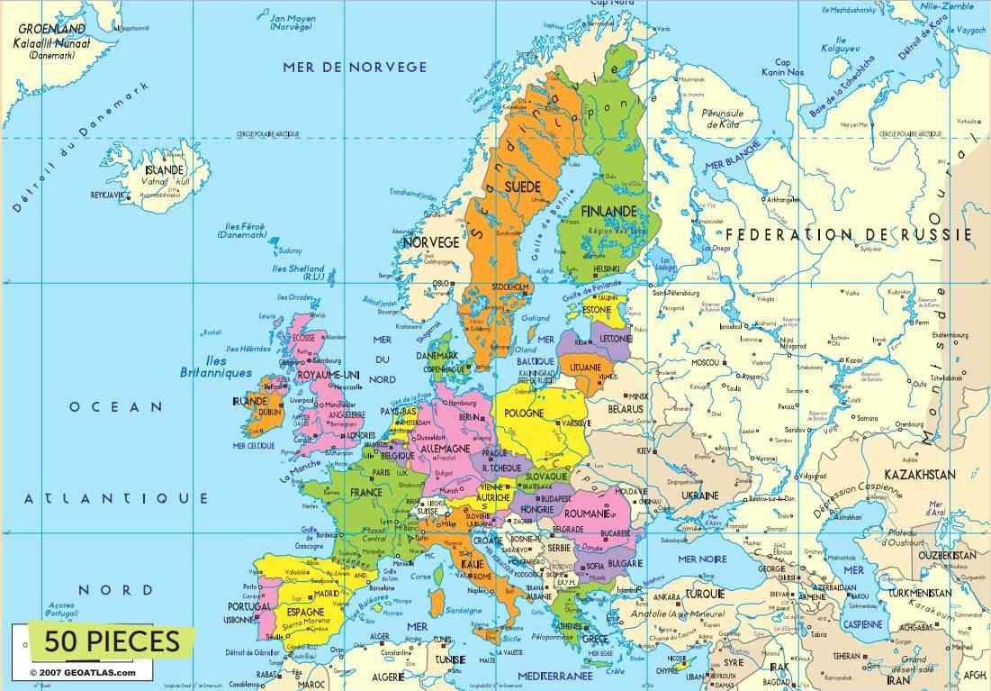 Carte D'Europe Images Et Photos » Vacances - Guide Voyage dedans Carte De L Europe Avec Pays