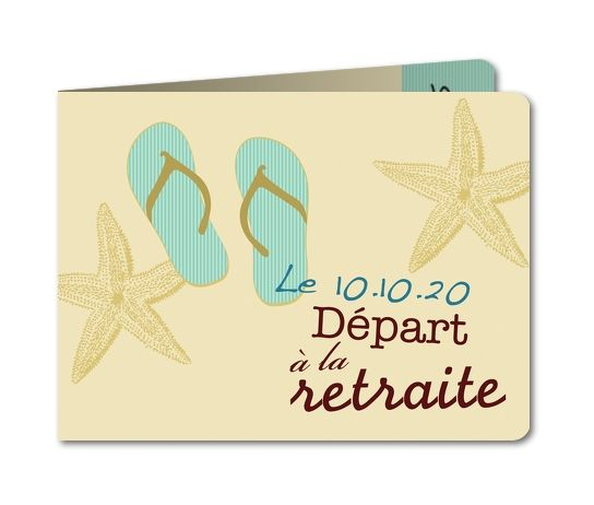 Carte D'Invitation Départ Retraite Tongs (Avec Images encequiconcerne Modele Carte Invitation Depart En Retraite