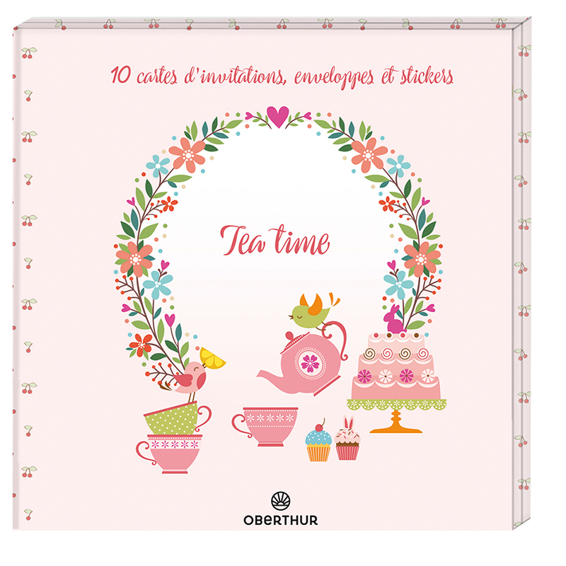 Carte D'Invitation Tea Time - Papeterie Fantaisie | Oberthur intérieur Carte D Invitation À Telecharger Gratuitement