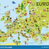 Carte Drôle De Bande Dessinée De L'Europe Avec Les Enfants intérieur Carte Europe Enfant