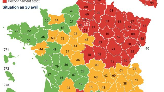 Carte Du Déconfinement: La France Se Réconcilie Avec Ses tout Carte De France Numéro Département