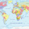 Carte Du Monde À Imprimer - Voyages - Cartes à Carte Du Monde Avec Capitale