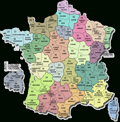 Carte Du Monde Avec Pays encequiconcerne Carte De France Avec Département