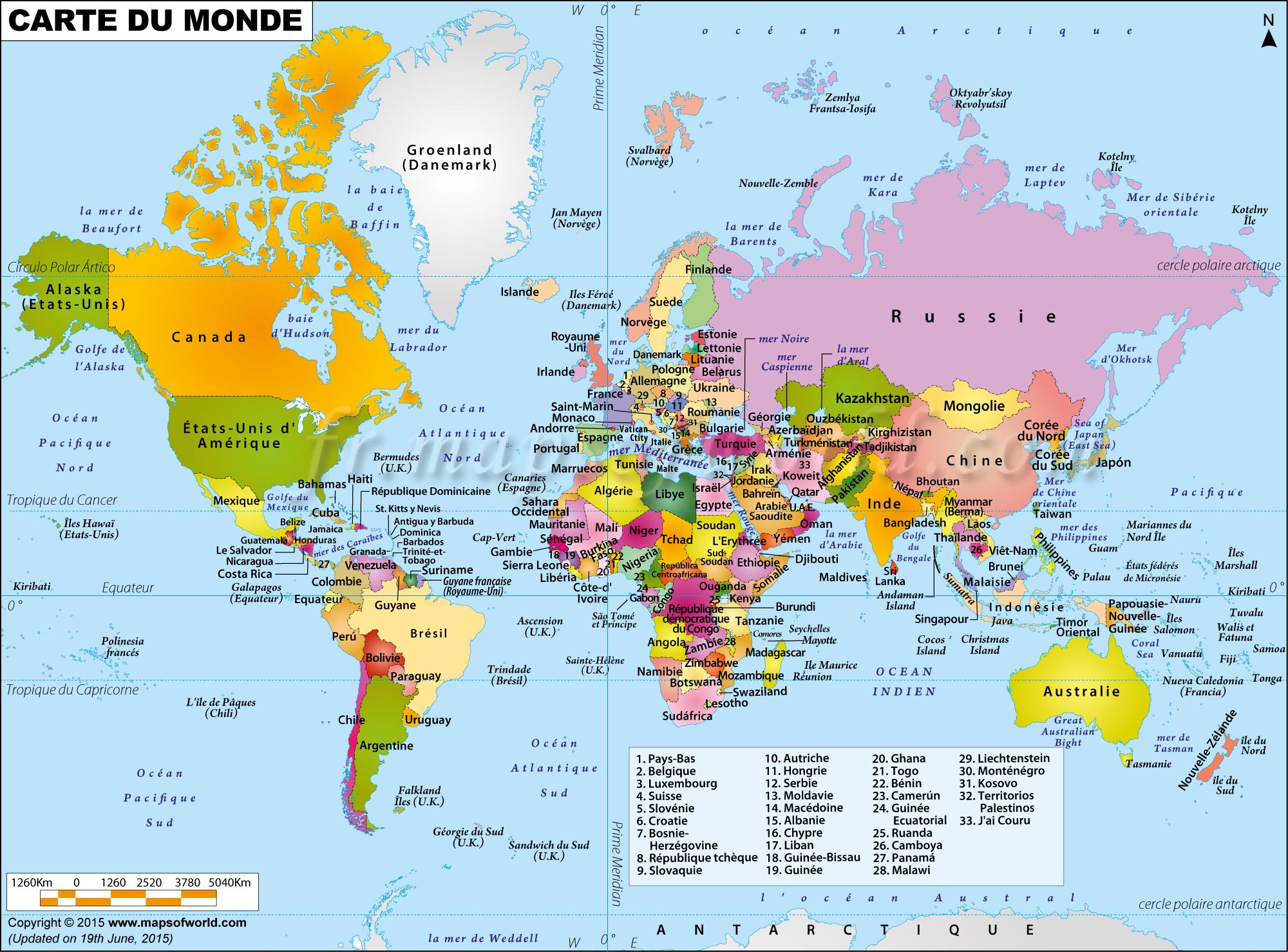 Carte Du Monde En Ligne - Primanyc serapportantà Carte Du Monde À Compléter En Ligne