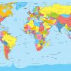 Carte Du Monde - Présentation Du Monde Sous Forme De intérieur Carte Du Monde Avec Capitales Et Pays