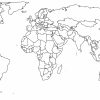 Carte Du Monde Vierge À Imprimer Et À Remplir Avec Noms avec Carte De France Vierge À Compléter En Ligne
