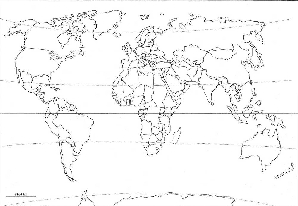 Carte Du Monde Vierge Avec Les Lignes Imaginaires | My Blog avec Carte Du Monde À Imprimer Vierge