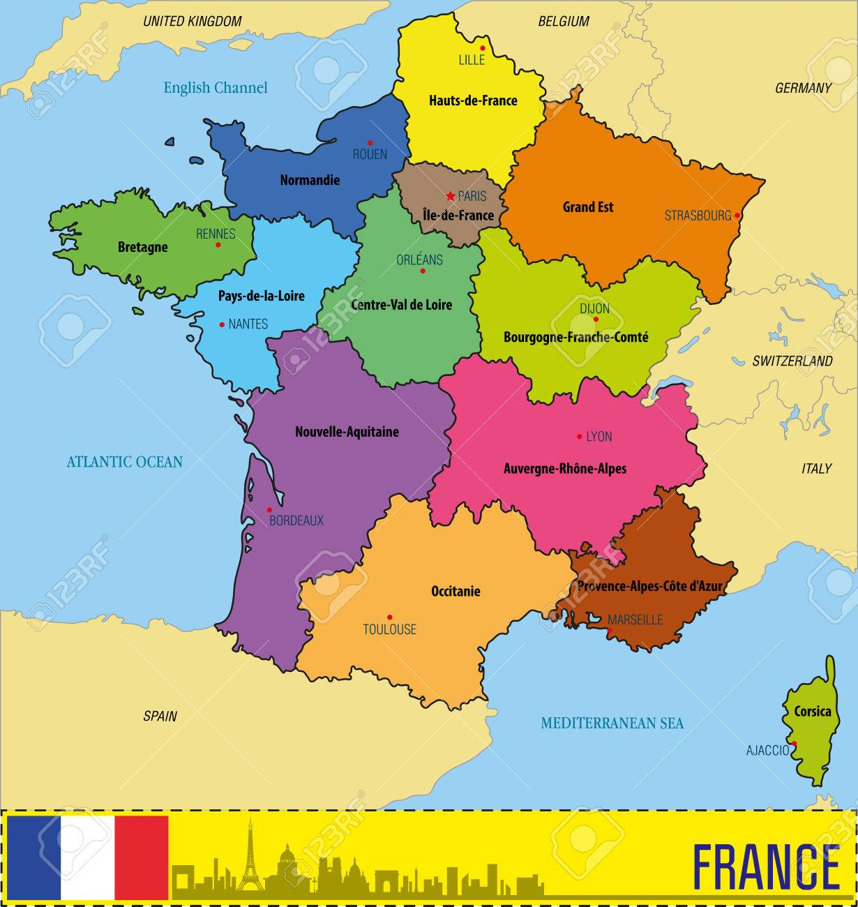 Carte Du Sud De La France Détaillée - Primanyc destiné Carte Du Sud De La France Détaillée