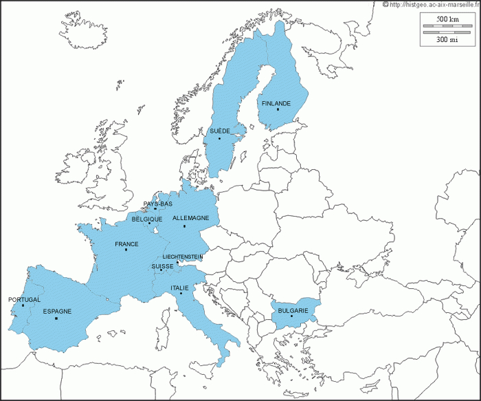 Carte Europe destiné Carte D Europe À Imprimer