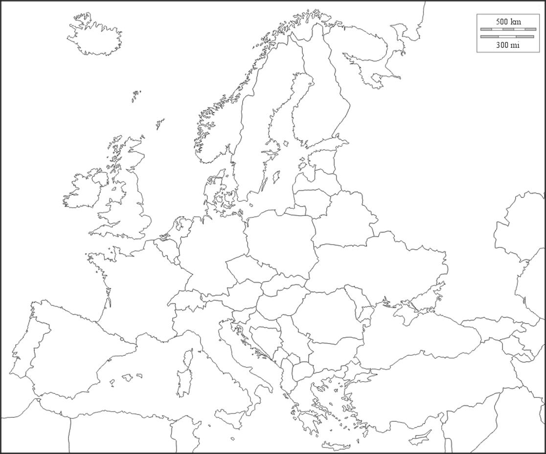 Carte Europe Politique Vierge intérieur Carte De L Europe Vierge