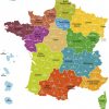 Carte-France-13-Regions_1200 - Azun Nature Campsite tout Carte De France Avec Region
