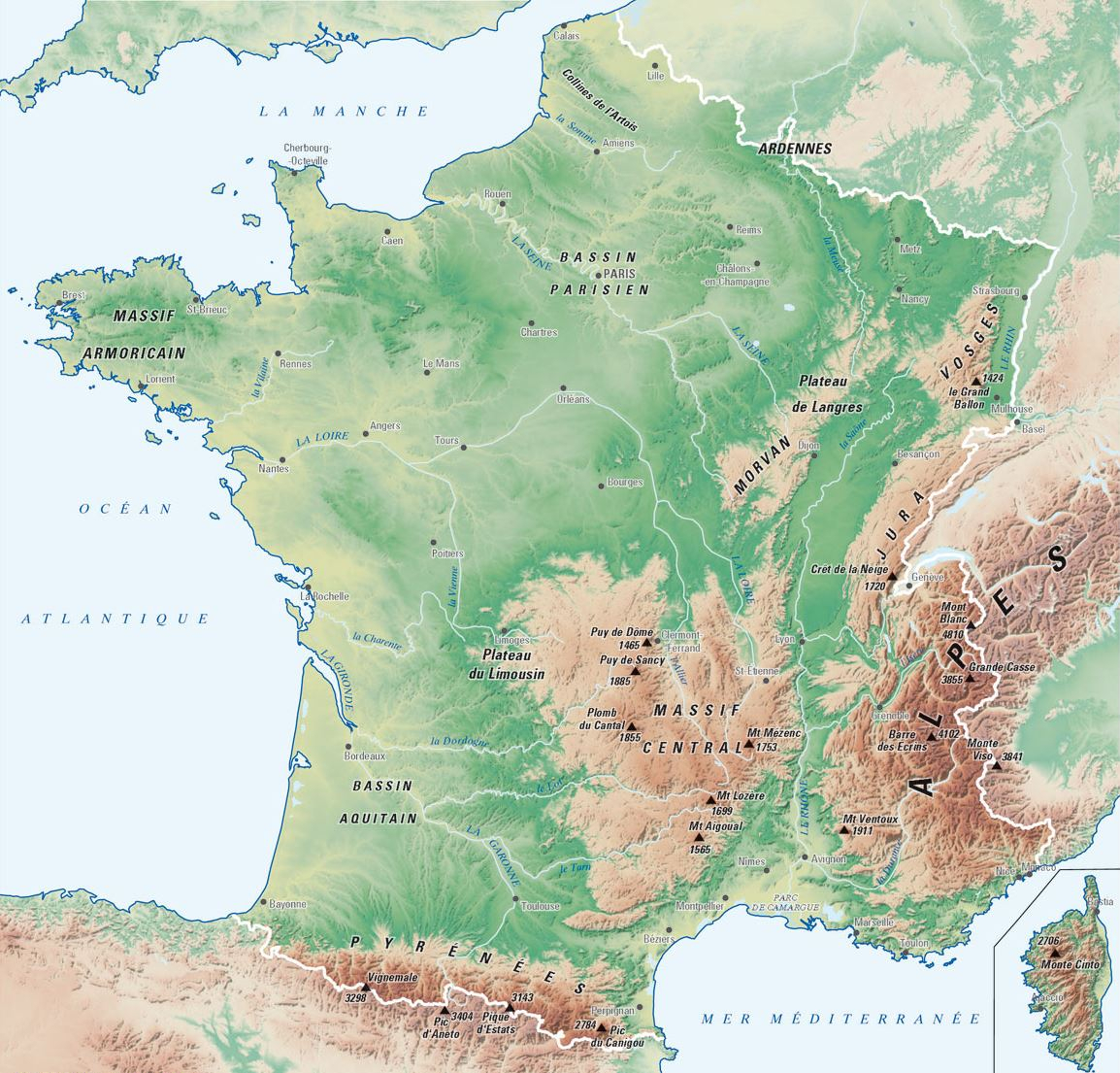 Carte France Villes : Carte Des Villes De France pour Carte De La France Avec Les Grandes Villes