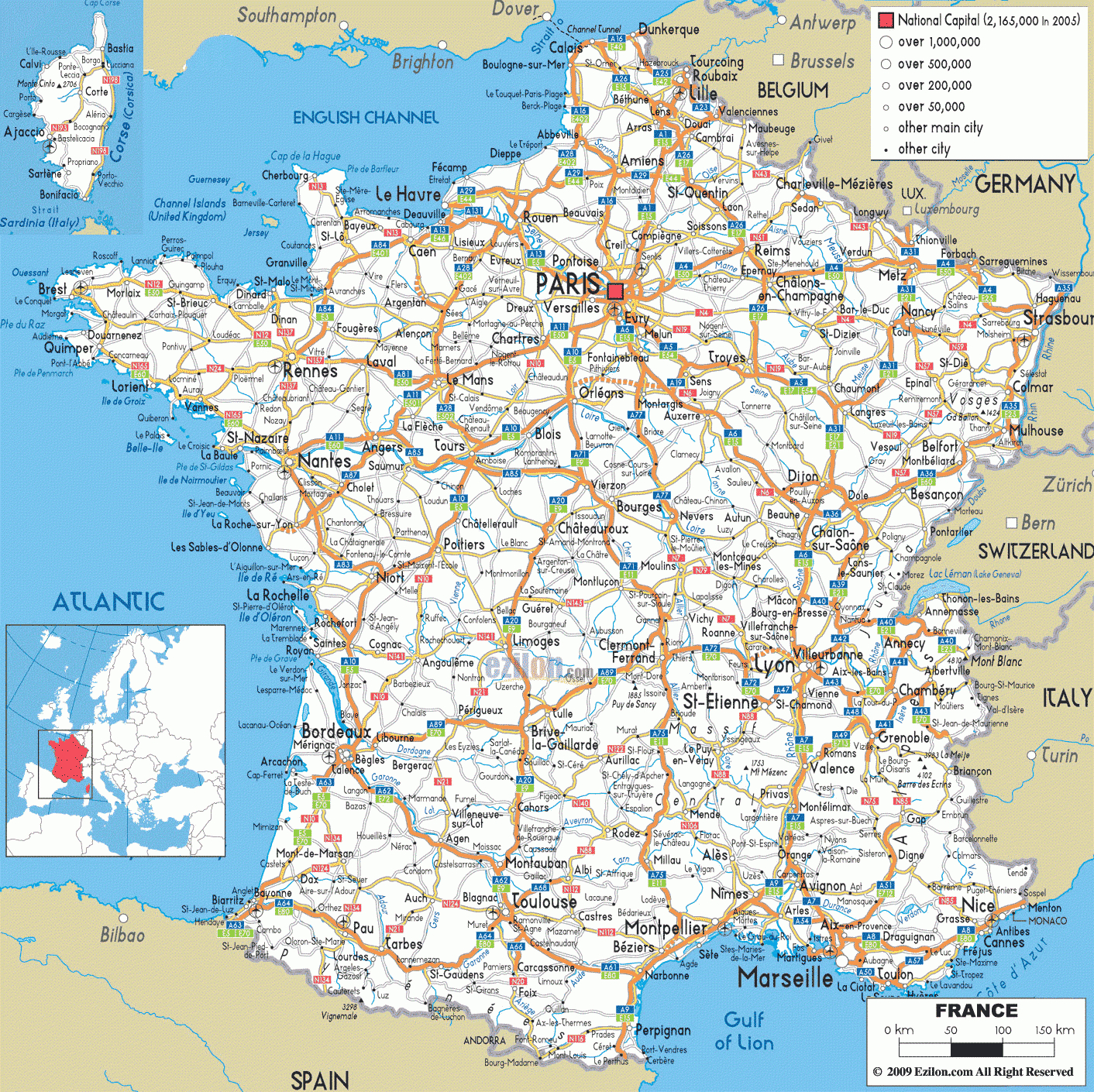 Carte France Villes » Vacances - Guide Voyage dedans Carte France Avec Region