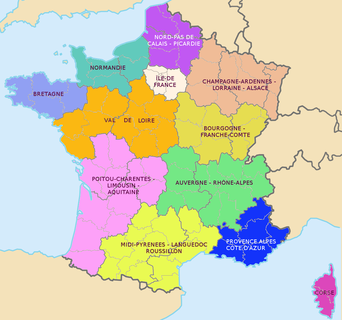 Carte Grise: Nouvelles Régions, Nouvelles Taxes | Aaaep à Carte De France Nouvelles Régions