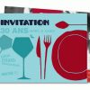 Carte Invitation Anniversaire Diner Festif | Carte serapportantà Invitation Repas Amis