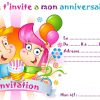 Carte Invitation Anniversaire Imprimer : Cartes Invitatio dedans Carte D Invitation Personnalisée Gratuite À Imprimer