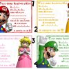 Carte Invitation Anniversaire Mario Bros | Ebay avec Carte D Invitation Personnalisée Gratuite À Imprimer