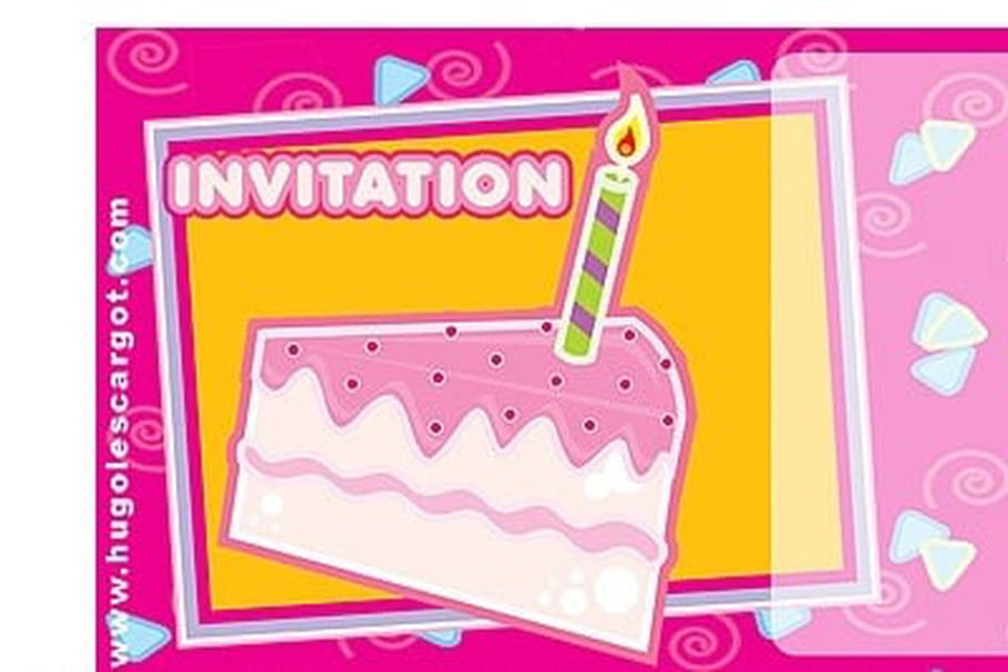 Carte Invitation Anniversaire Part De Gâteau à Carte Invitation Anniversaire Monstre