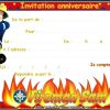 Carte Invitation Anniversaire Pompier Gratuite À Imprimer dedans Carte Invitation Anniversaire À Imprimer Gratuite Adulte