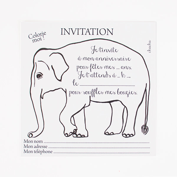Carte Invitation Anniversaire Tigre Blanc - Existeo.fr dedans Invitation Soirée Blanche Anniversaire