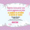 Carte Invitation Soiree Pyjama Fille - Faire Part Mariage encequiconcerne Carte D Invitation Anniversaire Soirée Pyjama