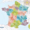 Carte Moitié Nord De La France - Les Departements De France intérieur Carte Du Sud De La France Détaillée