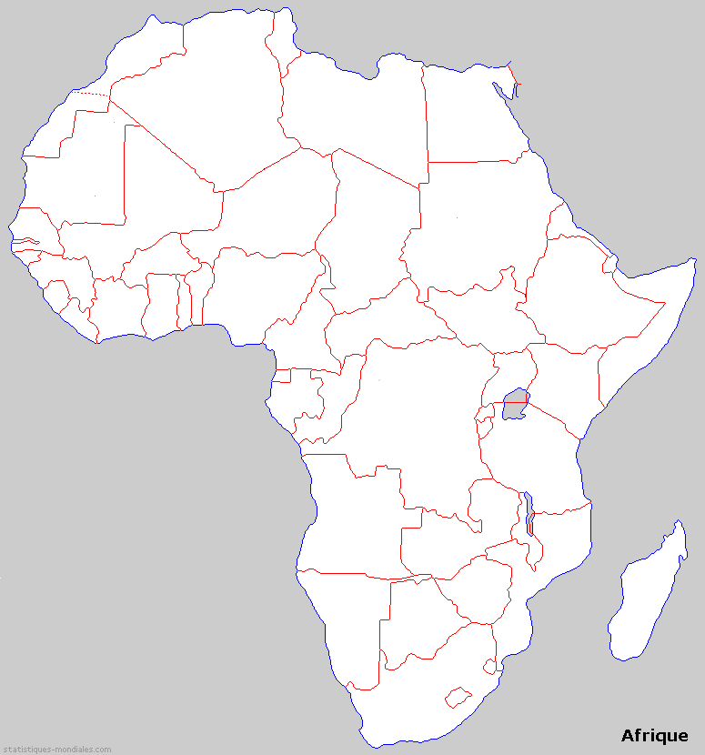 Carte Muette Du Pays Afrique Sans encequiconcerne Carte Vierge Afrique