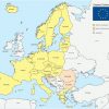 Carte Pays Européens De L'Espace Schengen intérieur Carte D Europe Avec Pays Et Capitales