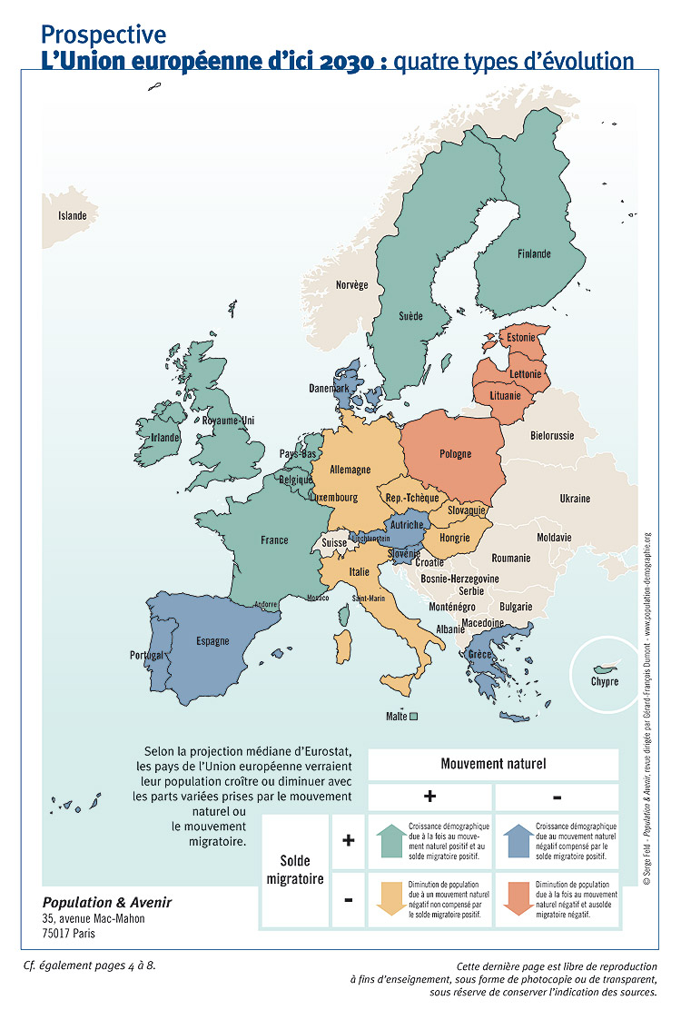 Carte Prospective De L'Union Européenne En 2030 destiné La Carte De L Union Européenne