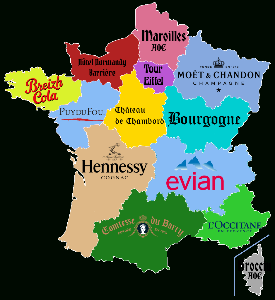Carte. Quels Sponsors Pour Les Régions Françaises? | Carte dedans Carte De France Et Ses Régions