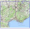Carte Routière Du Sud Est De La France » Vacances - Arts à Carte Geographique Du France